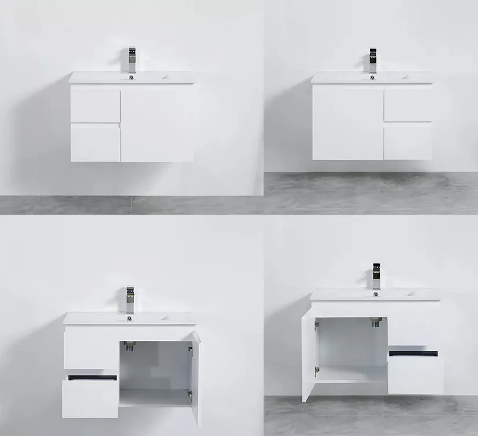Single Sink PVC Bathroom Cabinet Unites
