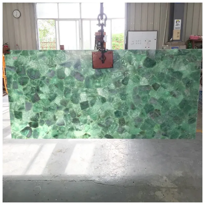 Green Fluorite Semi Precious Stone Slabs Green Fluorite Semi Precious Stone Slabs