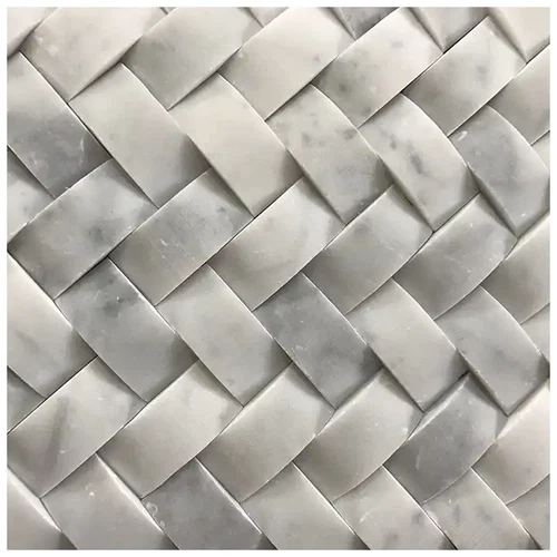 Braided White Marble Mosaic Braided White Marble Mosaic