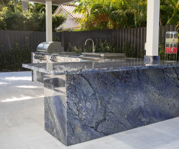 Indoor & Outdoor Kitchen | Blue Bahia Granite Indoor & Outdoor Kitchen | Blue Bahia Granite