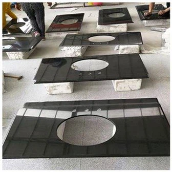 تاپ روشویی گرانیتی مشکی مطلق