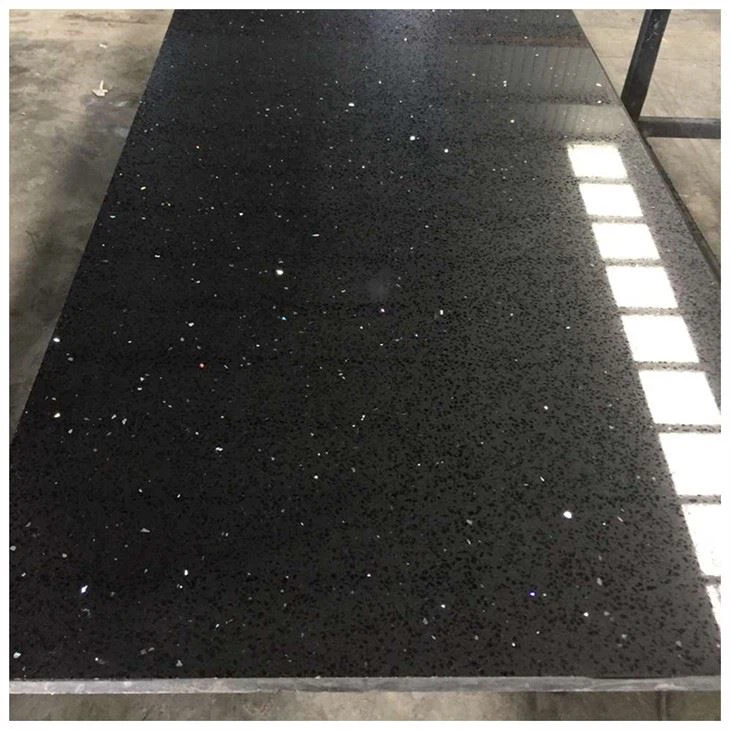 Sparkling Black Quartz Countertops