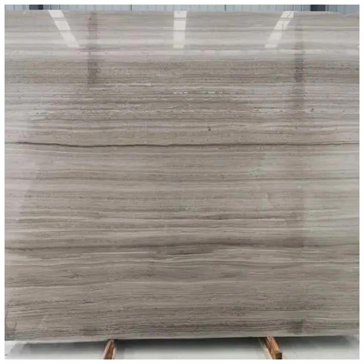 Wooden Grey Marble Slabs