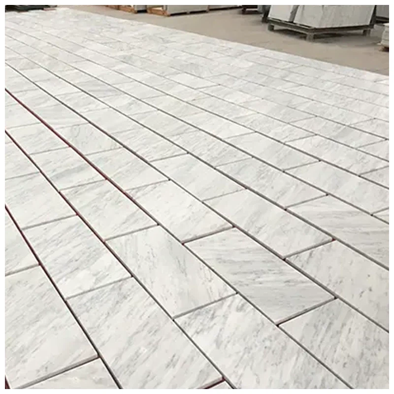 White Carrara Marble Polished Tiles