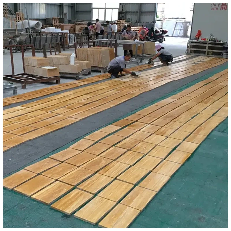 Yellow Golden Travertine Tile