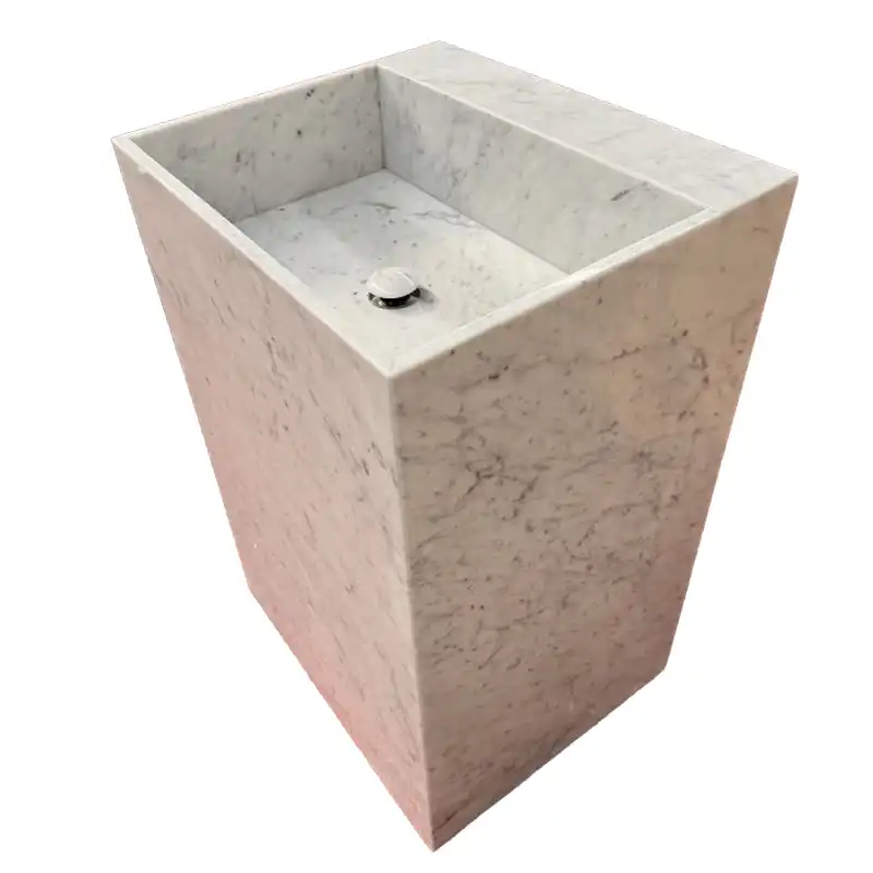 سینک پایه مرمری کارارا