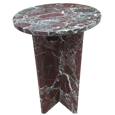 میز کناری مرمری Rosso Levanto