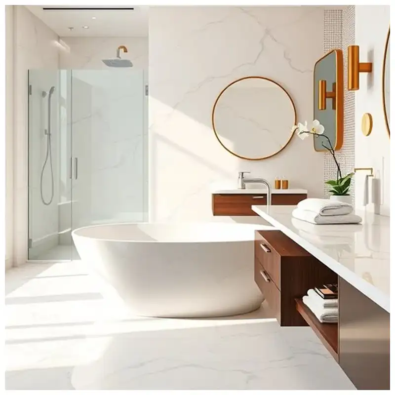 قابلیت تحمل دیوار Backsplash Vanity و جزئیات بازگشت قبل از نصب